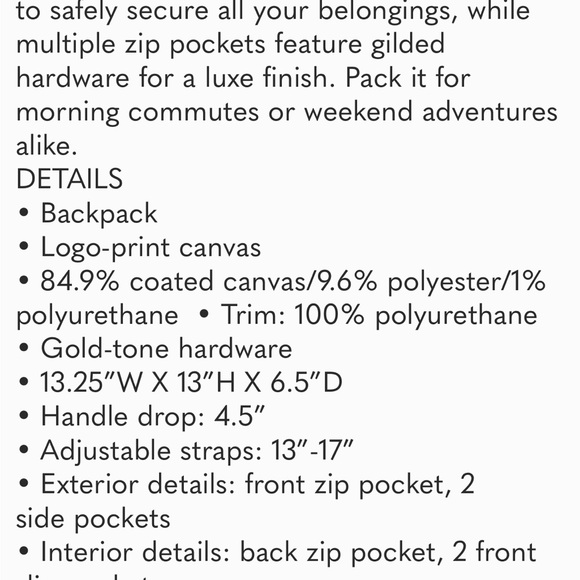 Michael Kors Jet Set Backpack - Picture 4 of 5